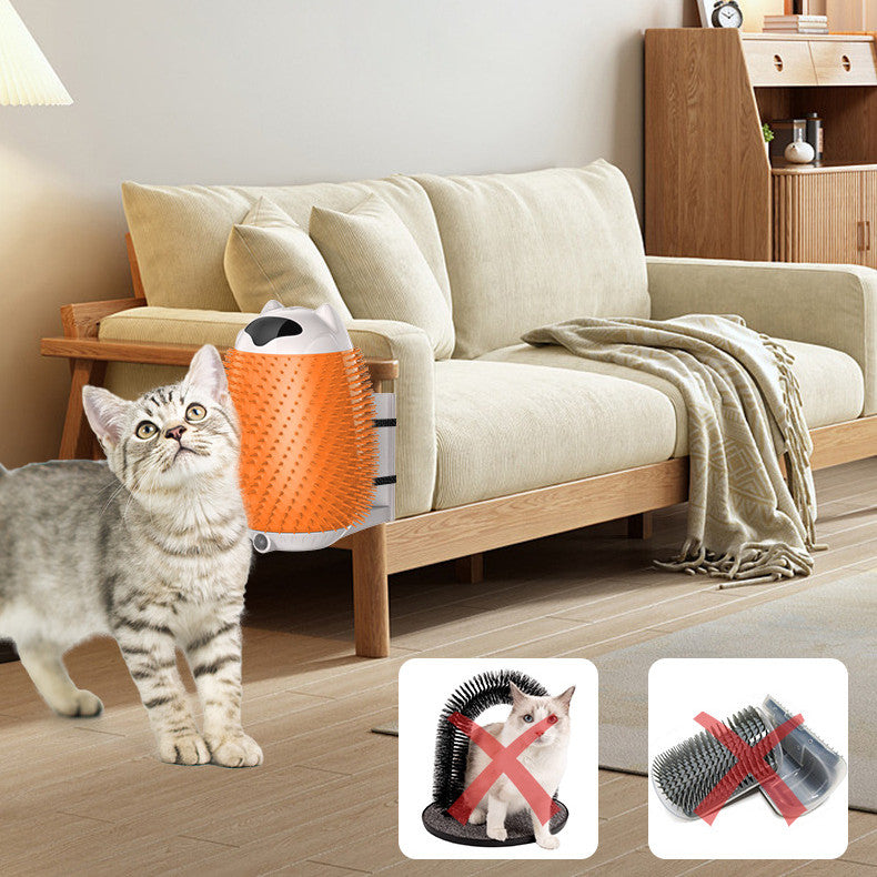 Electric Smart Cat Scratching & Petting Post | Automatic Massage Toy