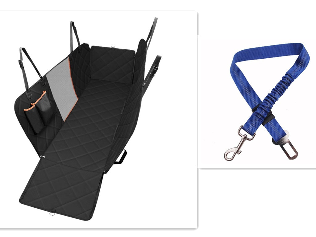 Waterproof Dog Car Seat Cover with Mesh View | Safety Hammock