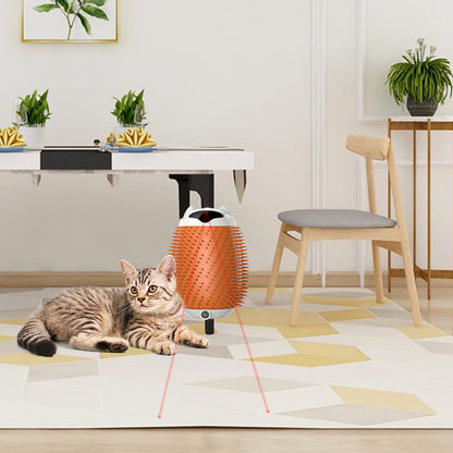 Electric Smart Cat Scratching & Petting Post | Automatic Massage Toy - NaturePawPlay